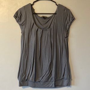 Blue cropped sleeve Banana Republic dress shirt